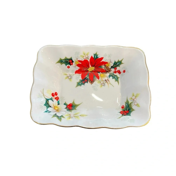 Royal Albert Yuletide Rectangular Trinket Soap Dish - Picture 1 of 5